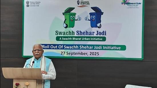 Khattar launches Swachh Shehar Jodi programme to spice up city sanitation