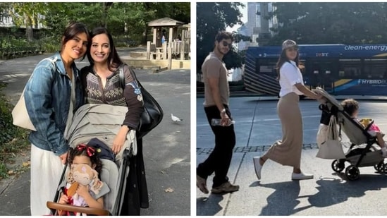 Priyanka Chopra takes daughter Malti out for a stroll in New York, hangs out with Ishaan Khatter, Dia Mirza. See pics