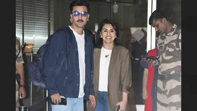 Ranbir Kapoor makes a trendy look with mother Neetu Kapoor, whereas Alia Bhatt dazzles in Milan – See photographs | Hindi Film Information