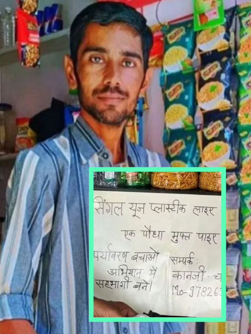 Tea Vendor Kanaram Mewara Recycles 10 Tons of Plastic Into Benches & Furnishings in Rajasthan